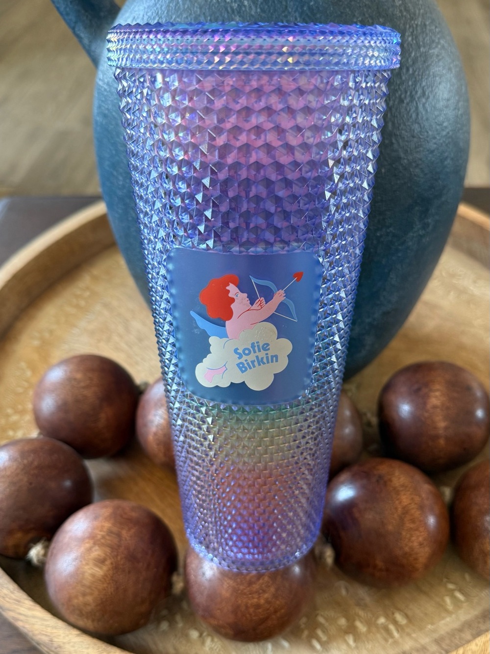 24oz Sofie Birkin Pride Design Starbucks Rainbow Stud Tumbler Cup Summer EUC